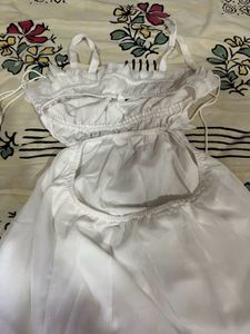 White Tiered Maxi Dress