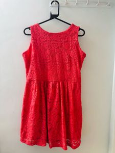 Coral Lace Dress