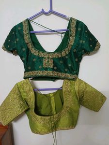Embroidered Saree Blouses - Set of 2