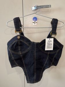 y2k denim croptop