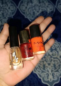 3 Pc Nail Paint+ Freebie❤😍