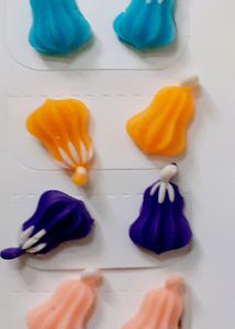Designer Flower Work Stud Earring 12 Set 1 Dozen