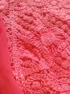 Crochet Detail Balloon Sleeve Top