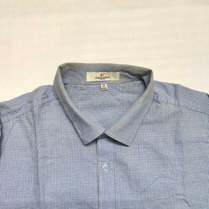 Men's Blue Long Sleeve Shirt - Chest 44