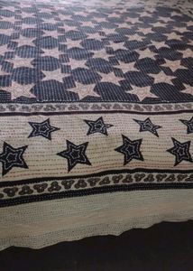 Kantha Stitched Bedsheet