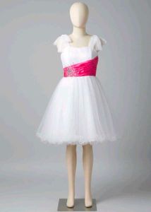 White & Pink Tulle Party Dress💕🤍