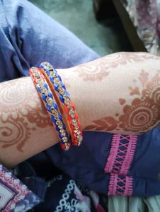 Colorful Beaded Bangles Set