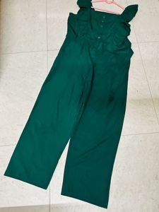 Green Jumpsuit Medium Size