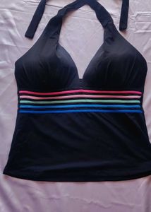 Partywear Black Tie Knot Top