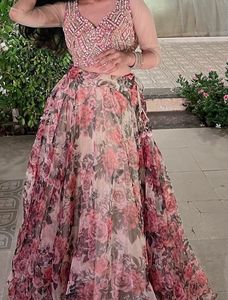 Floral Lehenga Choli Set