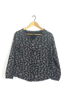 Floral Print Button-Up Top