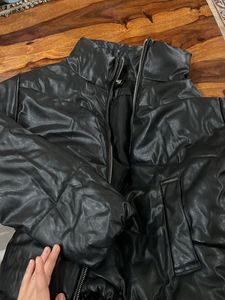 H&amp;M Divided Leather Jacket With Size S