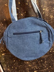 Denim Evil Eye Bag