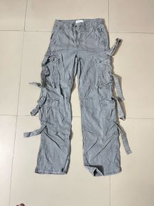 Grey Cargo Pants