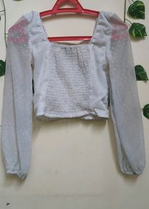 Beautiful 😍White Crop Top For Women