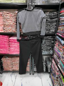 Chic Houndstooth Tracksuit