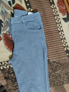 Blue Flared Denim Jeans