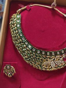 Antique Green Necklace Set