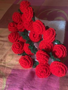 Crochet Rose Bouquet