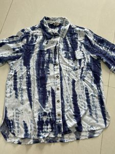 Tie-Dye Button-Down Shirt