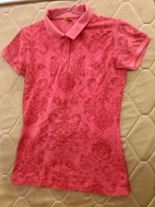 Pink Baroque Polo Shirt