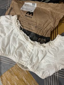 Lace-y White Blouse Top