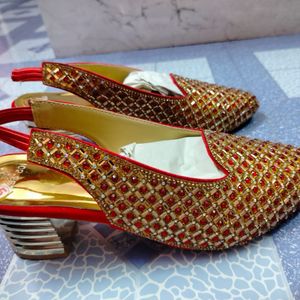 Sparkling Jewel Embellished Heels