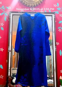 Blue Winter Kurta