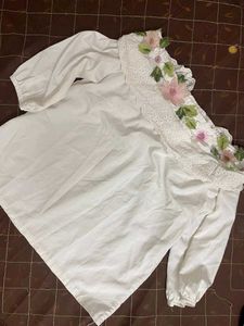 White Colour Crop Top