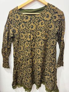 A Line Embellished Top Dress