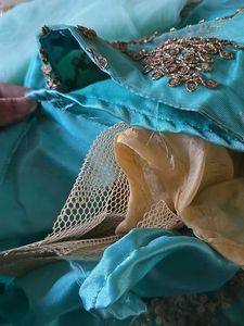 Cyan Ethnic Festive Lehenga