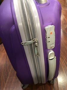 Purple Travelworld Rolling Suitcase