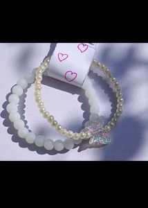 White Stack Bracelet