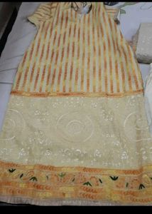 Lucknow Chikankari Kurta Dupatta Pant Set