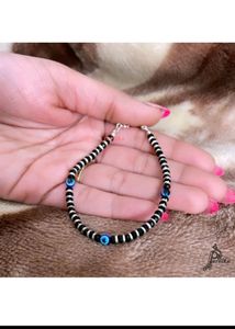 925 Pure Silver Evil Eye Anklet