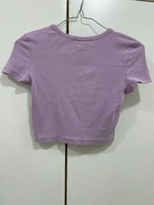 Cute Lilac Crop Top