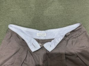 Old Money Brown Cuffed Shorts