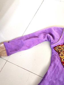 Ethnic Gown Purple Colour 💜