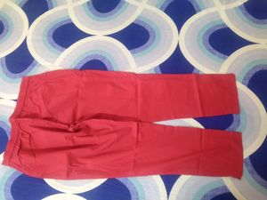 Stright Fit Pant With Insert Pocket (Colour ~ Maroon)
