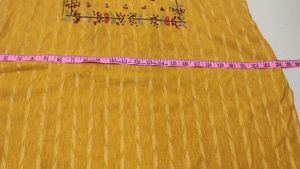 Mustard Embroidered Dress