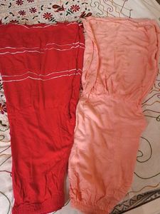 Sale 99 OnlySharara Red And Peach