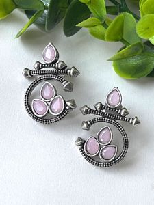 Pink Stone Earring