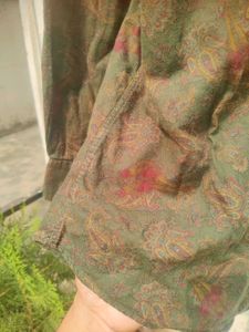 Vintage Patterned Button-Down Shirt