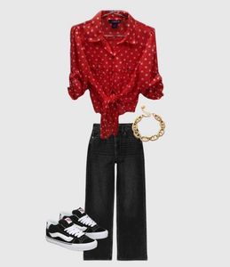 Red Crop Shirt🍅