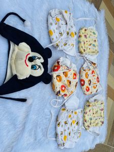 Baby Clth Diapers (get Wollen Cap Free)