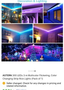 LED Strip Light Colour Changing With Remote Cable