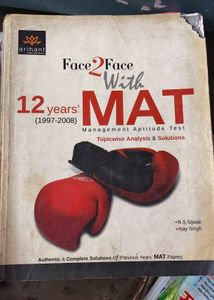 Arihant MAT Topic Analysis  and solution