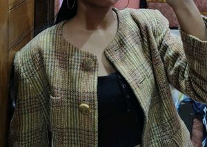 Vintage Plaid Blazer