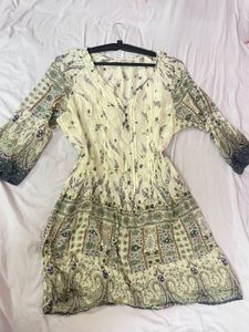 Boho Print Mini Dress