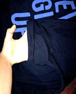 Navy Blue Loose Crop Top💙🪄